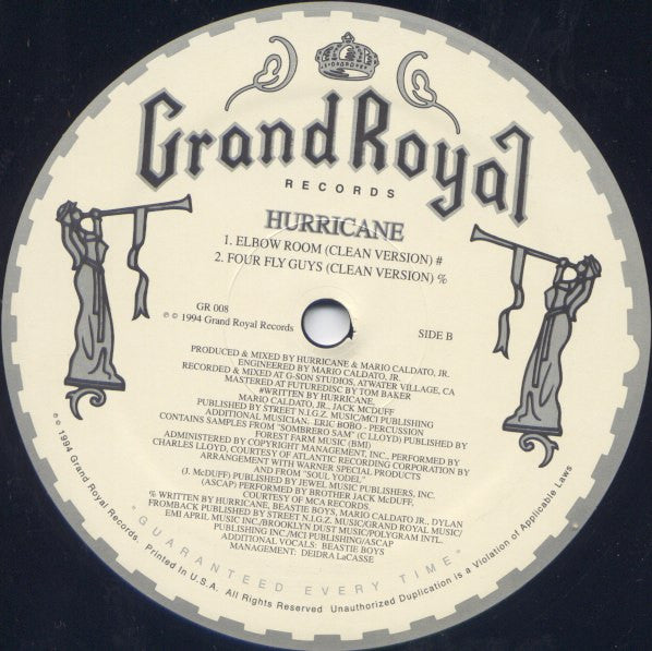 Hurricane (2) - Elbow Room / Four Fly Guys (12"")