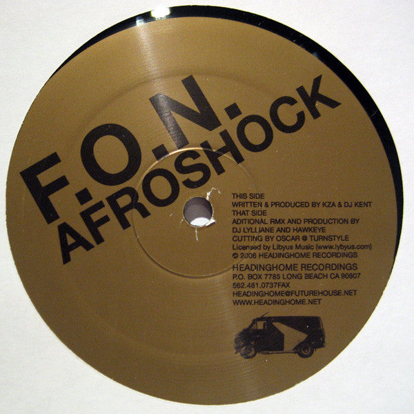 F.O.N.* - Afroshock (12"")