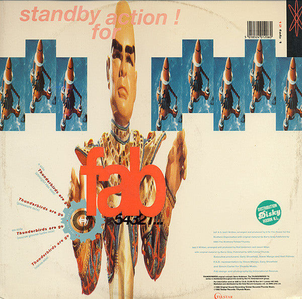 F.A.B. Featuring MC Parker - Thunderbirds Are Go! (12"")