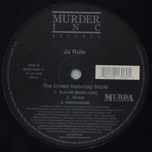 Ja Rule - Clap Back / The Crown (12"")