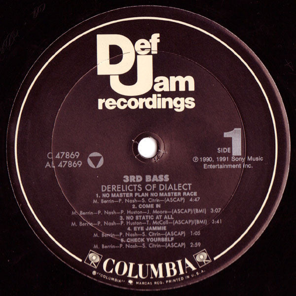 3rd Bass - Derelicts Of Dialect (2xLP, Album)