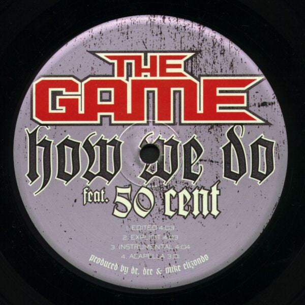 The Game (2) Feat. 50 Cent - How We Do (12"")