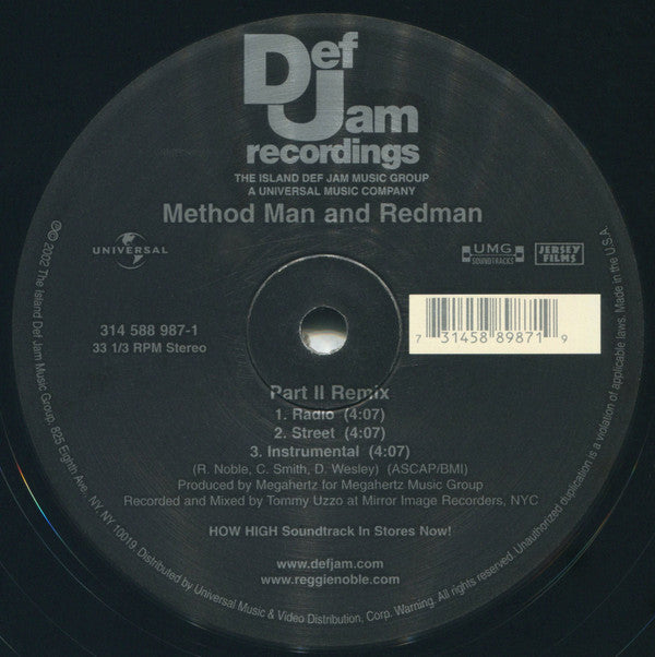 Method Man & Redman - Part II Remix / Let's Do It (12"")