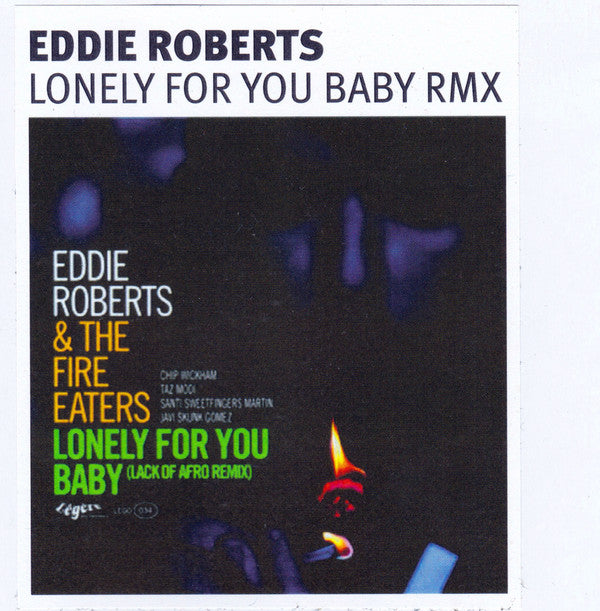 Eddie Roberts - Lonely For You Baby (Lack Of Afro Remix)(12", S/Sid...