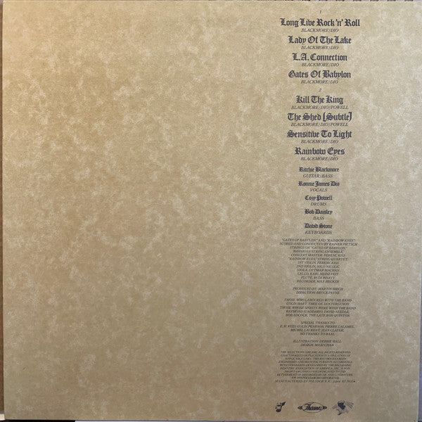 Rainbow = レインボー* - Long Live Rock 'N' Roll = バビロンの城門 (LP, Album, Gat)