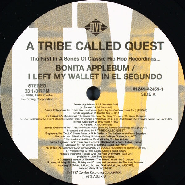 A Tribe Called Quest - Bonita Applebum / I Left My Wallet In El Seg...