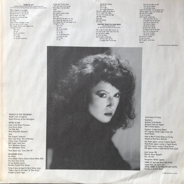 Melissa Manchester - For The Working Girl (LP, Album, Mon)