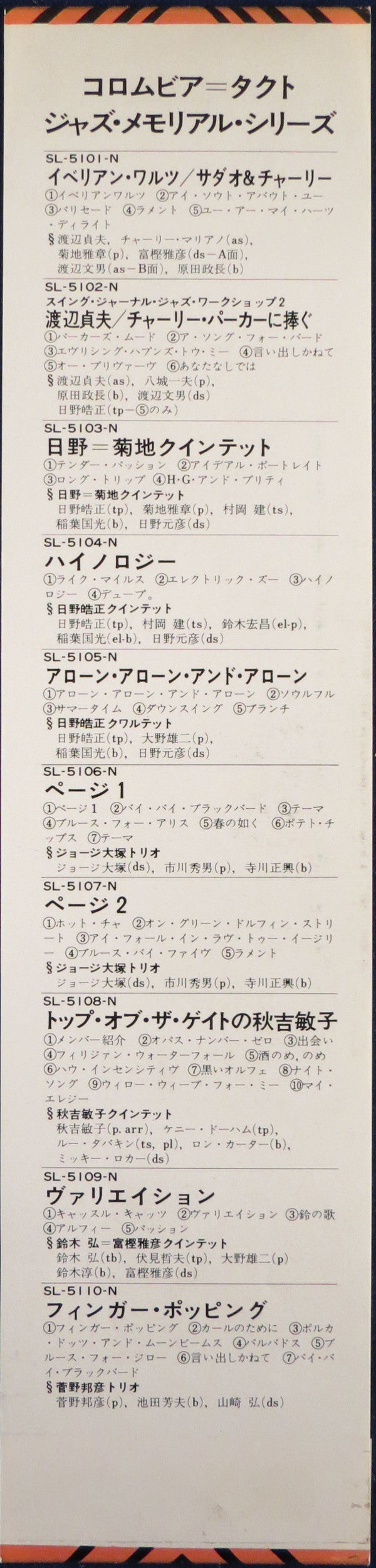 Toshiko Akiyoshi Quintet - Toshiko At Top Of The Gate (LP, Album, RE)