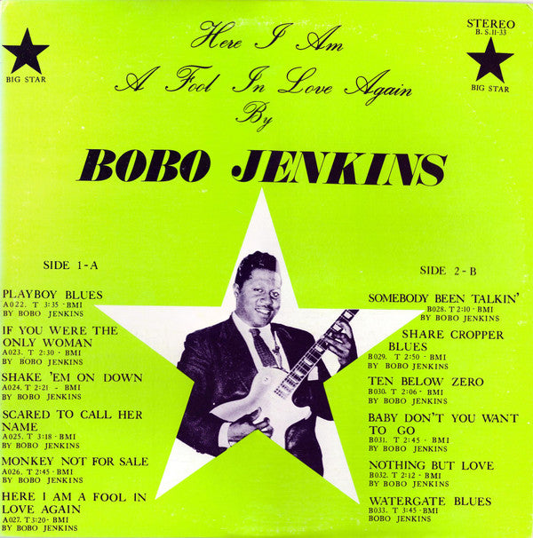 Bobo Jenkins - Here I Am A Fool In Love Again  (LP)
