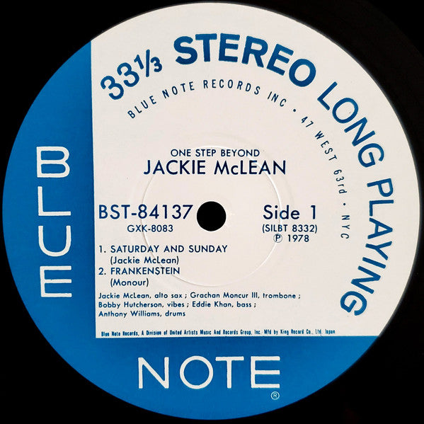 Jackie McLean - One Step Beyond (LP, Album, RE)