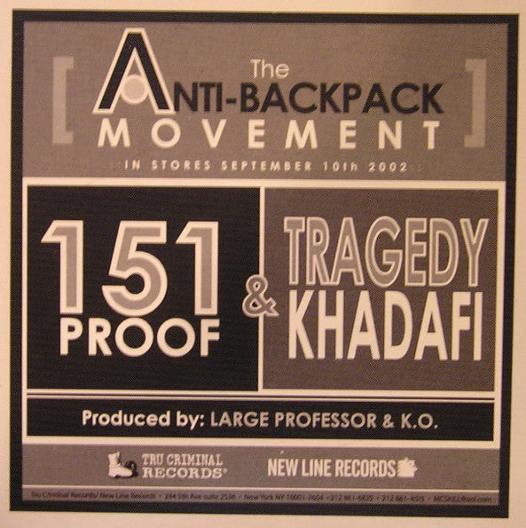 151 Proof / Tragedy Khadafi - 151 Excuses / C'MON (12"")