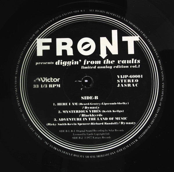 Various - Front Presents Diggin' From Vaults Limited Analog Edition...