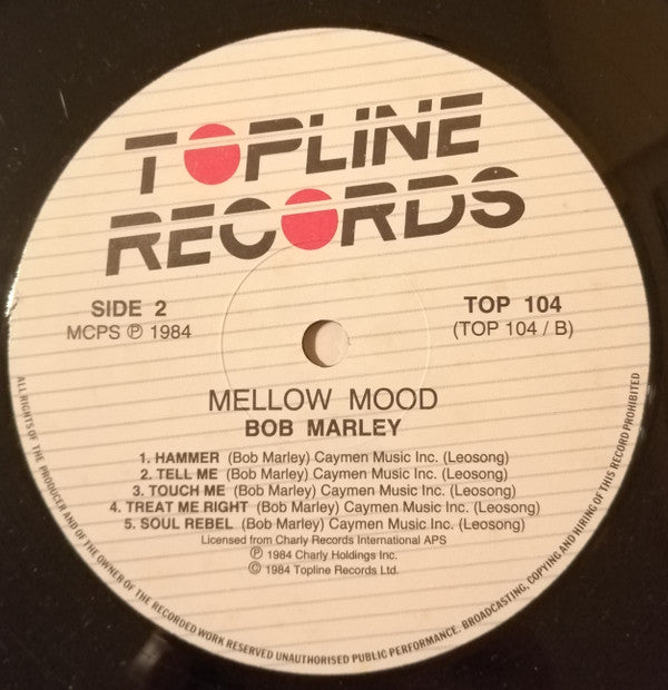 Bob Marley And The Wailers* - Mellow Mood (LP, Comp, No )