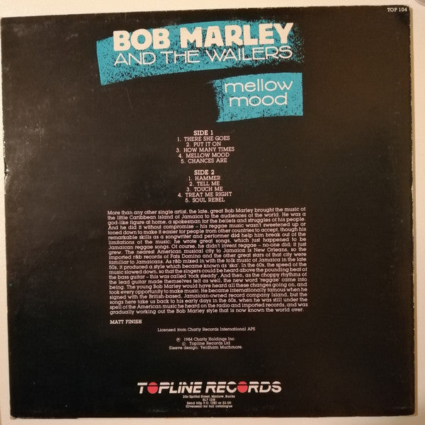 Bob Marley And The Wailers* - Mellow Mood (LP, Comp, No )