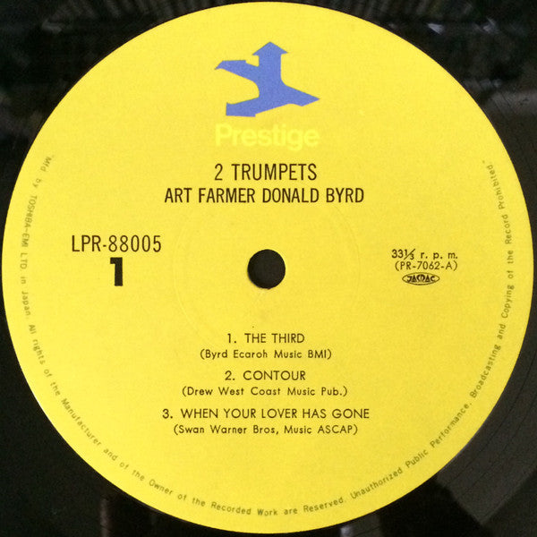 Farmer* / Byrd* - 2 Trumpets (LP, Album, Mono, RE)