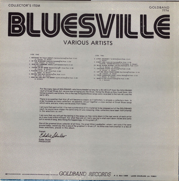 Various - Bluesville (LP, Comp)
