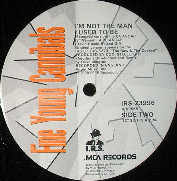 Fine Young Cannibals - I'm Not The Man I Used To Be (12"", Single)