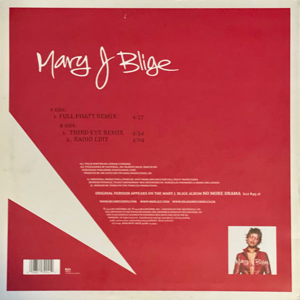 Mary J. Blige Featuring Ja Rule - Rainy Dayz (12"")