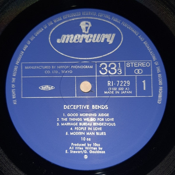10cc - Deceptive Bends (LP, Album, Gat)