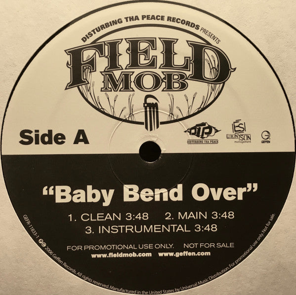 Field Mob - Baby Bend Over (12"", Promo)