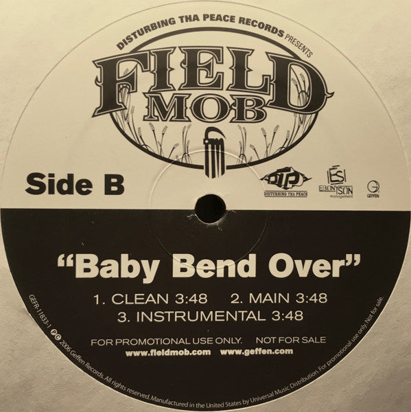 Field Mob - Baby Bend Over (12"", Promo)