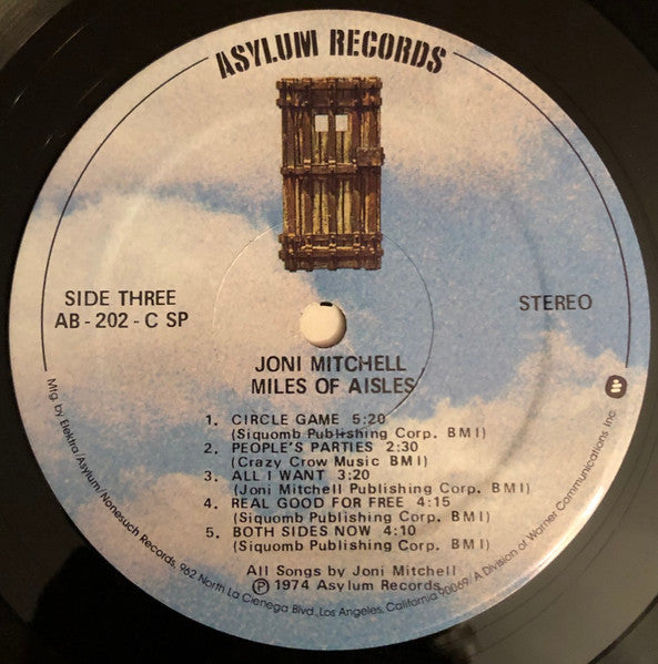 Joni Mitchell - Miles Of Aisles(2xLP, Album, RE, Spe)