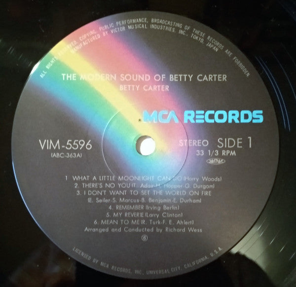 Betty Carter - The Modern Sound of Betty Carter (LP)