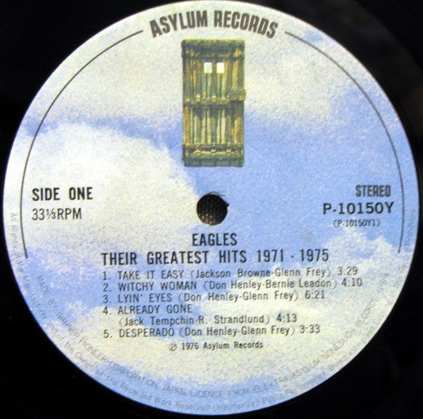 Eagles - Their Greatest Hits 1971-1975 (LP, Album, Comp, RP, Emb)