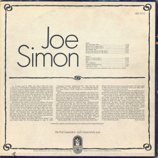 Joe Simon - Joe Simon (LP, Comp)