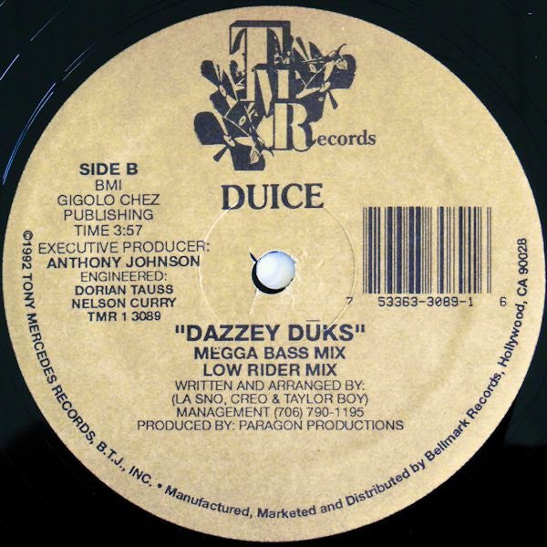 Duice - Dazzey Dūks (12"", RP)