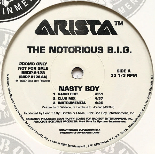 The Notorious B.I.G.* - Nasty Boy (12"", Promo)