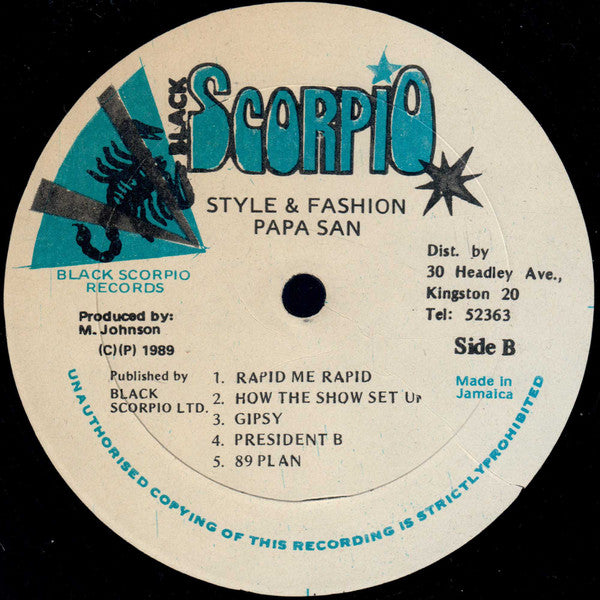 Papa San - Style & Fashion (LP, Album)