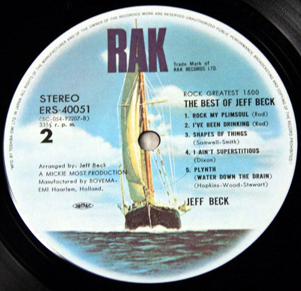 Jeff Beck - The Best Of Jeff Beck (LP, Comp)