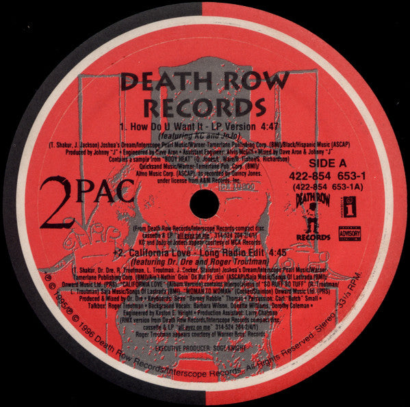 2Pac - How Do U Want It (12"")