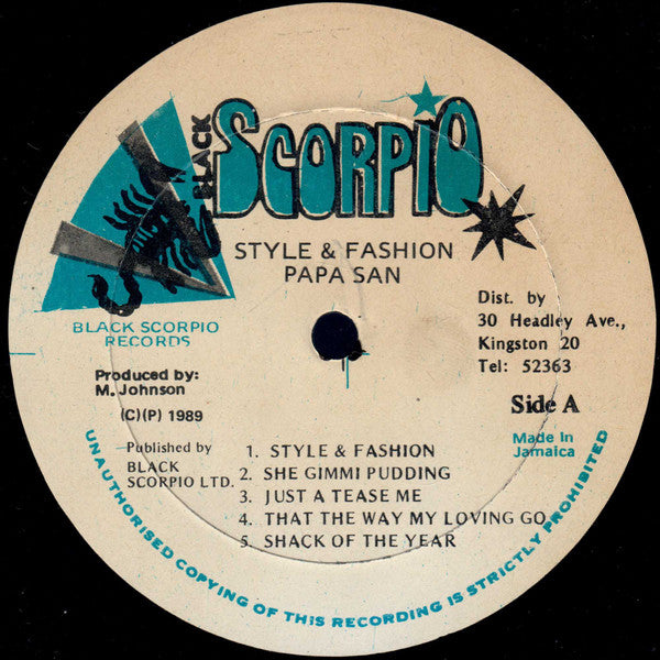 Papa San - Style & Fashion (LP, Album)
