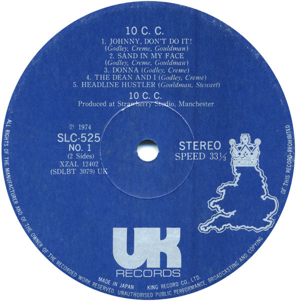 10cc - 10cc (LP, Album)