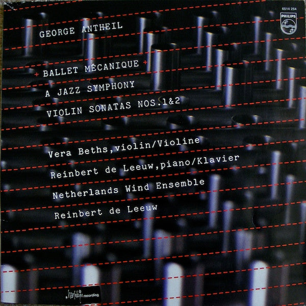 George Antheil - Ballet Mécanique / A Jazz Symphony / Violin Sonata...