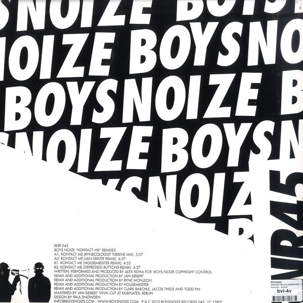Boys Noize - Kontact Me Remixes (12"")