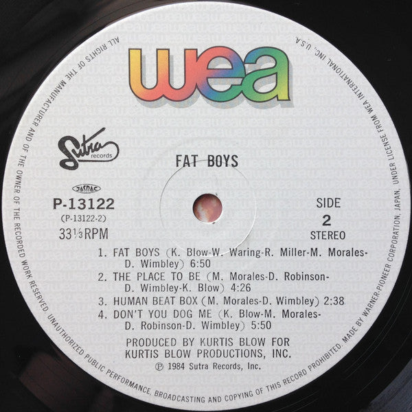 Fat Boys = ファット・ボーイズ* - Fat Boys = 監獄ラップ (LP, Album)