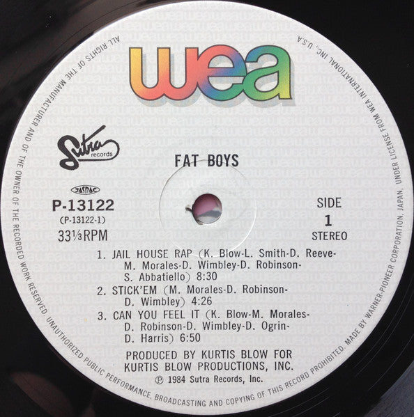 Fat Boys = ファット・ボーイズ* - Fat Boys = 監獄ラップ (LP, Album)