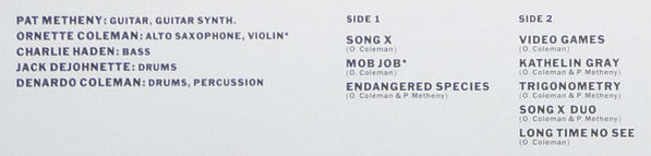 Pat Metheny / Ornette Coleman - Song X (LP, Album)