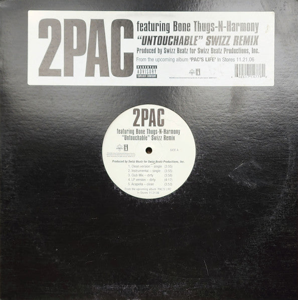 2Pac - Untouchable (Swizz Remix)(12", Single)