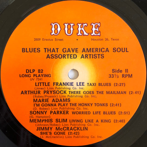 Various - Blues That Gave America Soul (LP, Comp, Mono)