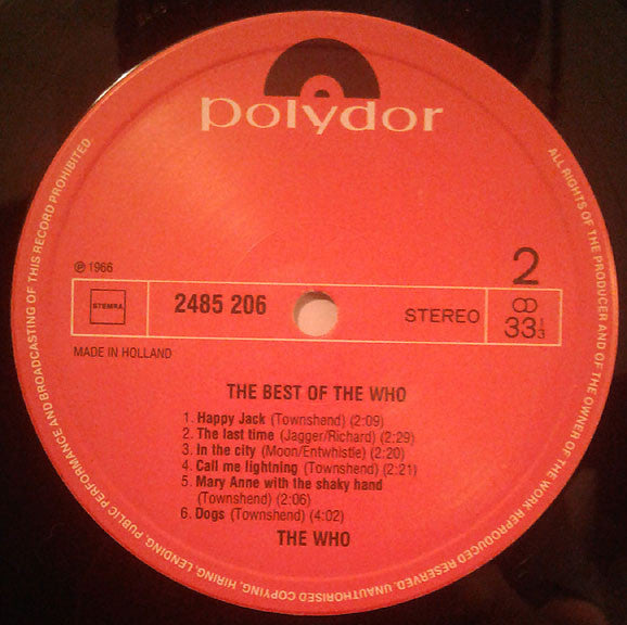 The Who - The Best Of The Who (LP, Comp, RE)