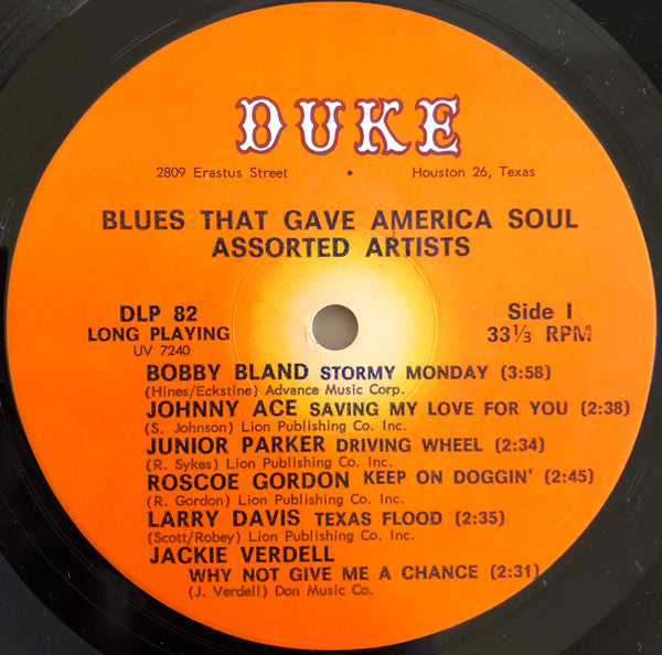 Various - Blues That Gave America Soul (LP, Comp, Mono)