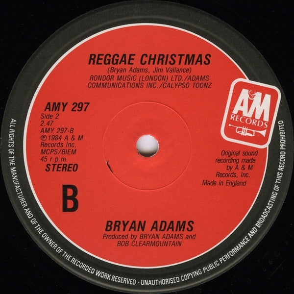 Bryan Adams - Christmas Time (12"", Single)