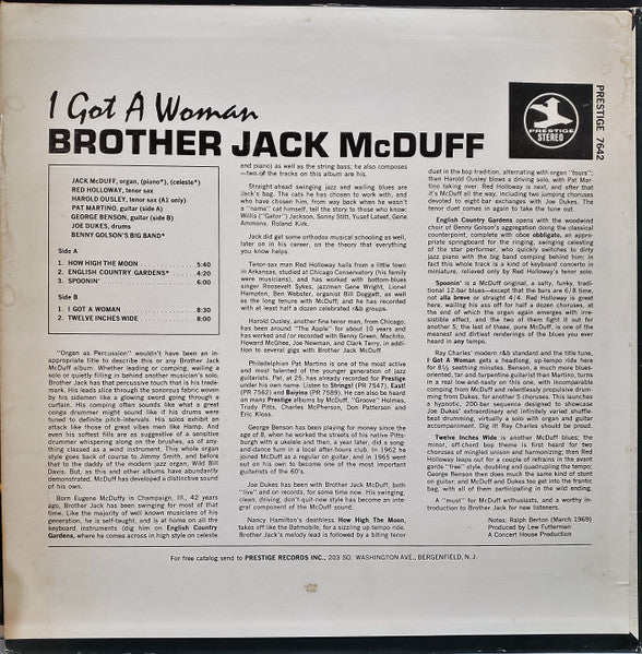 Brother Jack McDuff - I Got A Woman (LP, Album)