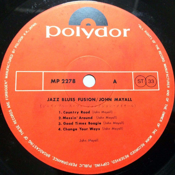 John Mayall - Jazz Blues Fusion (LP, Album)