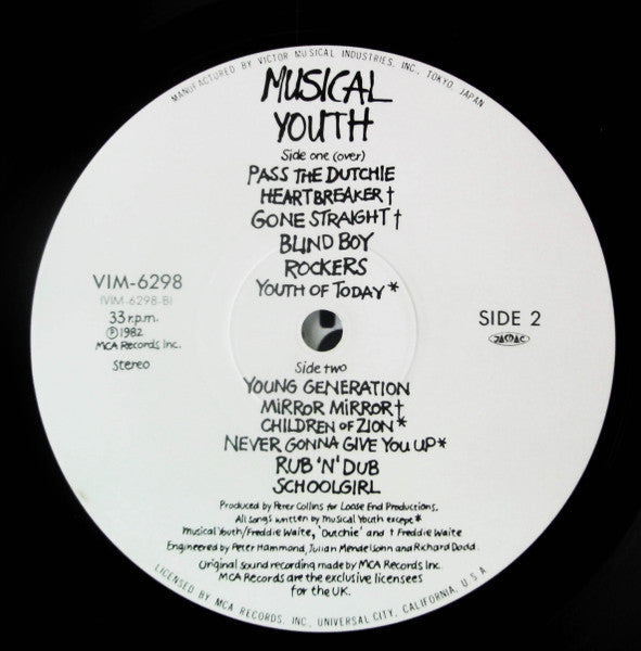 Musical Youth - The Youth Of Today (LP, Album)