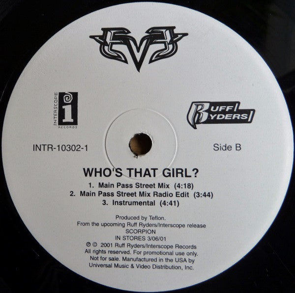 Eve (2) - Who's That Girl? (12"", Promo)